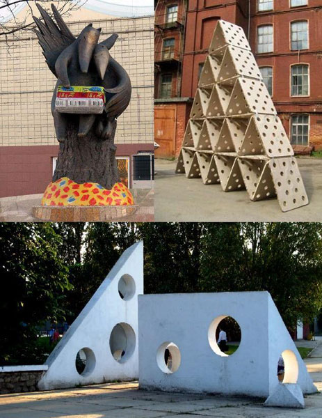 Памятники сыру в Москве, Ярославле, Самаре