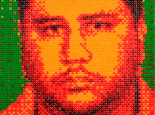 Портрет Джорджа Циммермана (George Zimmerman) из жевательных драже Skittles (Скиттлс)