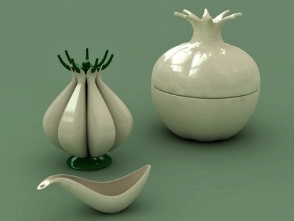 Меламиновые чаши «Garlic&Onion» (Чеснок и лук)