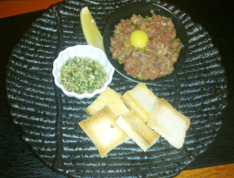 Тартар из говядины, ресторан «ГинноТаки»